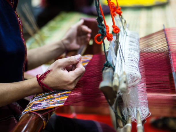 istock Weaving with local apparatus 850879840