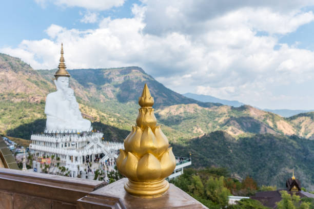 istock Five sitting Buddha statues at Wat Pha Sorn Kaew 850880162
