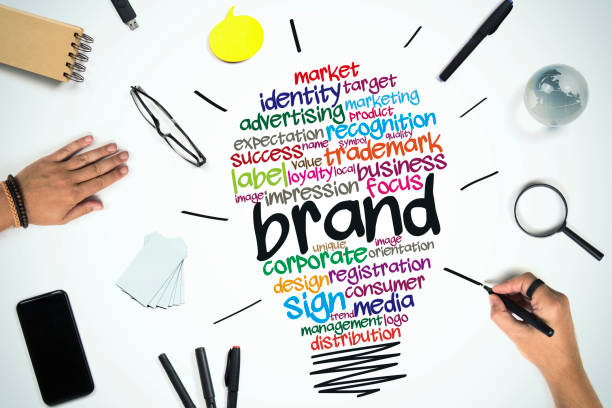brand business concept - branding strategy plan business imagens e fotografias de stock