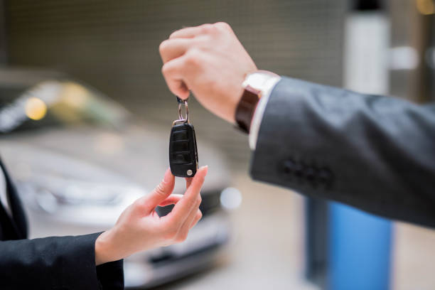istock Buying her new car 850884408