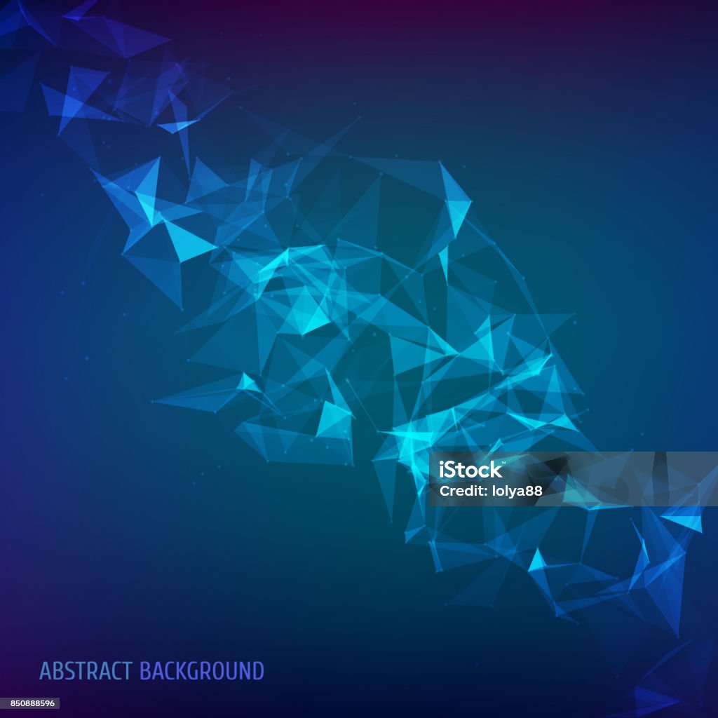 Abstract Particles Vector Abstract Vector Particles And Lines Stock Illustration - Download Image ...