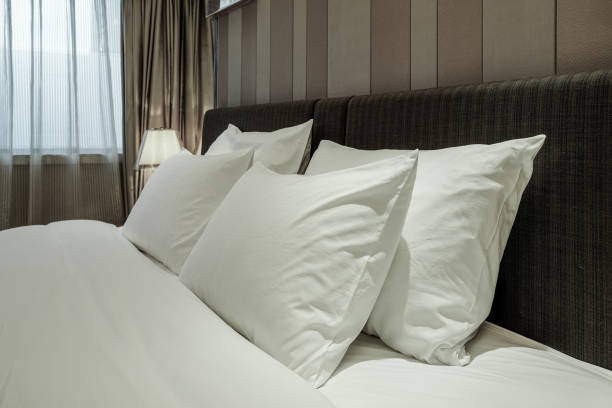 istock Elegant and comfortable bedroom interior 850904508