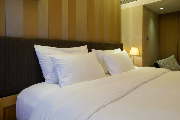 istock Elegant and comfortable bedroom interior 850911814
