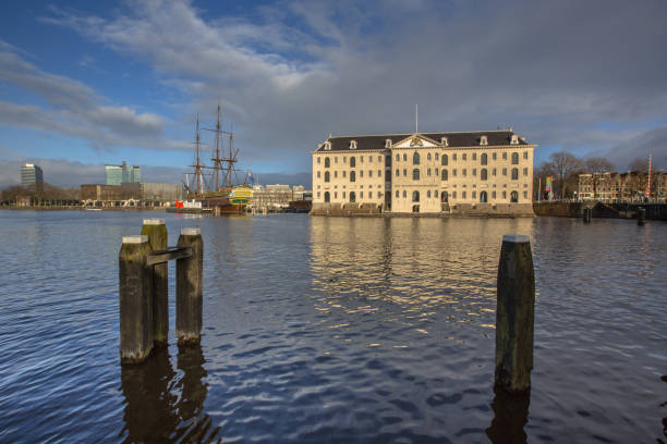 The popular Maritime museum or Scheepvaartmuseum in the UNESCO World Heritage site of Amsterdam