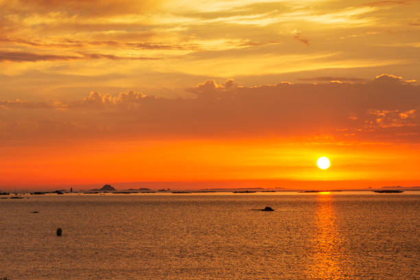 istock Arousa estuary mouth at sunset 850915504