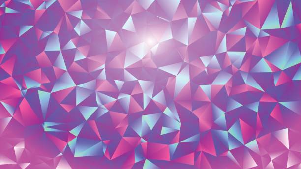 istock Multicolored pink and blue polygonal kaleidoscope abstract background, cover, consisting of a structure of triangles. Texture, Background in mosaic style and origami. Icons for the cover for your design and business 850926488
