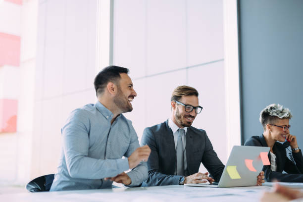 istock Group of young designers architects on meeting 850932224