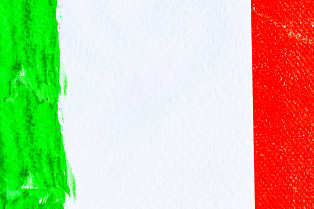 istock abstract color on paper craft, red and blue water color texture on flat view , abstract background 850935788