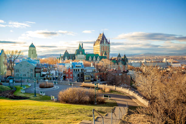 istock Cityscape of Quebec City with Chateau Frontenac on Spring 850936466
