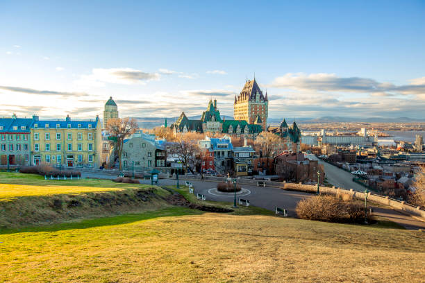 istock Cityscape of Quebec City with Chateau Frontenac on Spring 850936746