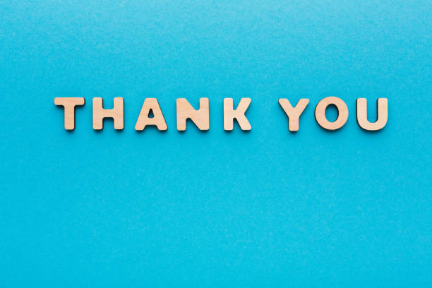 istock Phrase Thank You on blue background 850937994