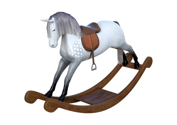 istock 3D rendering vintage rocking horse 850947418