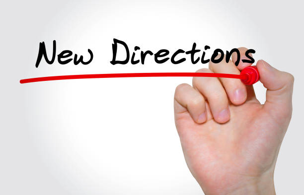 istock Hand writing inscription New Directions with marker, concept 850956476