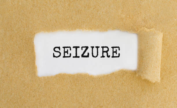 istock Text Seizure appearing behind ripped brown paper. 850956608