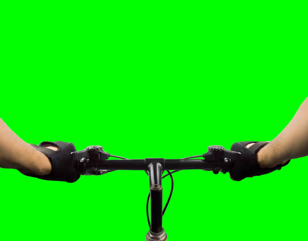 mountain bike in a race