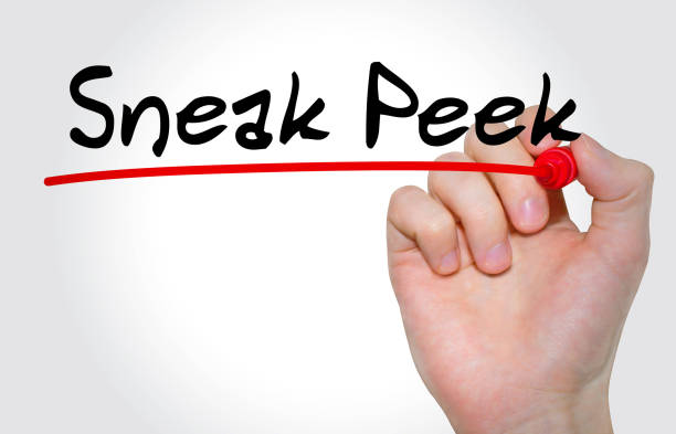 istock Hand writing inscription Sneak Peek with marker, concept 850960496