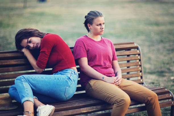 istock Women sitting sad and distant from each other 850970780