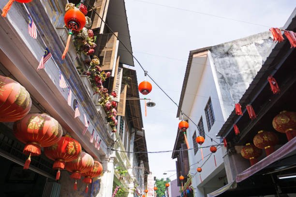 istock Red Lantern at Concubine Lane Ipoh, Perak 850982954
