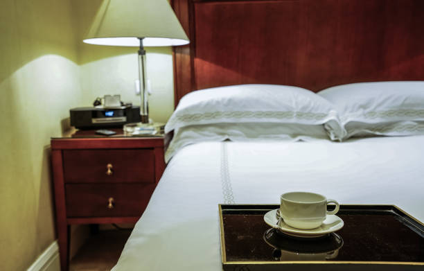 istock Elegant and comfortable bedroom interior 850992478