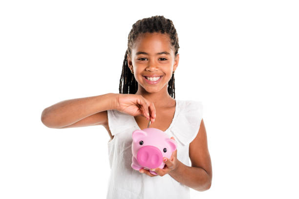 istock Adorable african little girl on studio white background 850996212