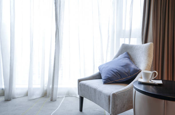 istock Elegant and comfortable bedroom interior 850996478