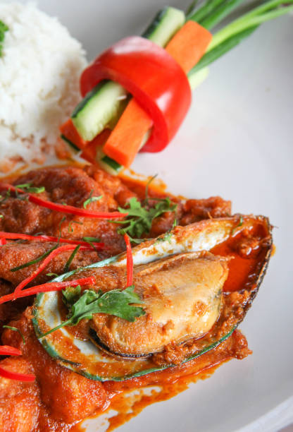istock Fried spicy seafood Jasmine rice 850996800