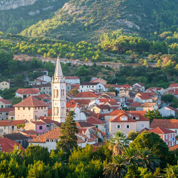 istock Nice Jelsa in Hvar in Croatia 851003856