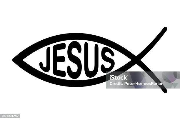 Jesusfischsymbol Signo F Die Fische Ichthus Stock Vektor Art und mehr Bilder von Christentum - Christentum, Fisch, Symbol