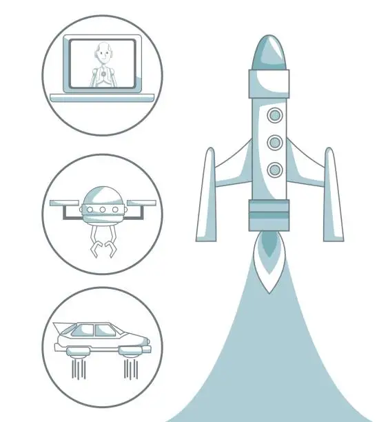 Vector illustration of Technology icon design