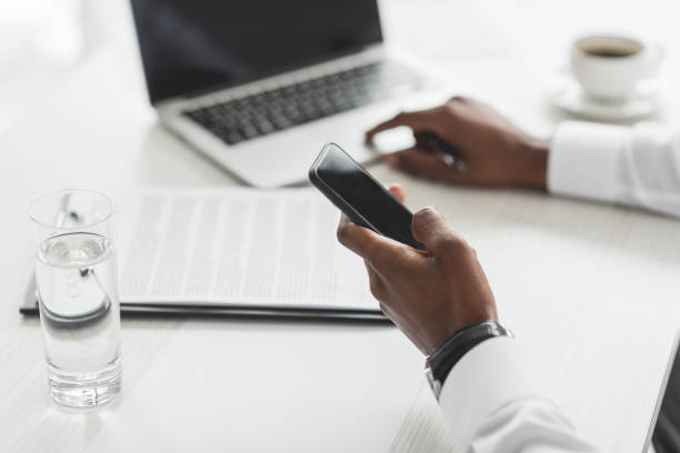 istock african american businessman using smartphone 851011706