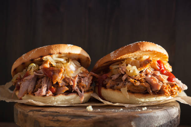 istock homemade pulled pork burger with caramelized onion and bbq sauce 851038026