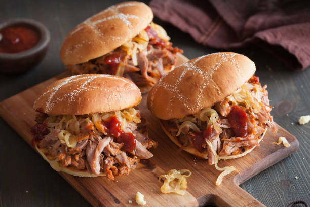 istock homemade pulled pork burger with caramelized onion and bbq sauce 851038680