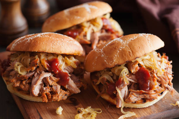 istock homemade pulled pork burger with caramelized onion and bbq sauce 851038874