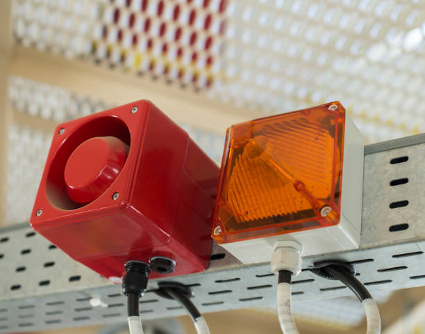 istock The fire alarm system. The combination of sound and light alert 851048670