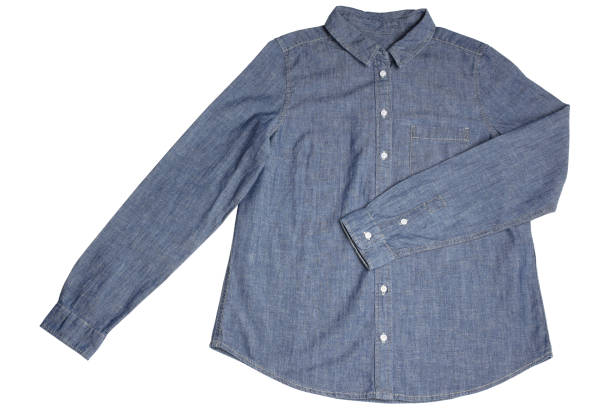 istock Blue women jeans shirt 851054140