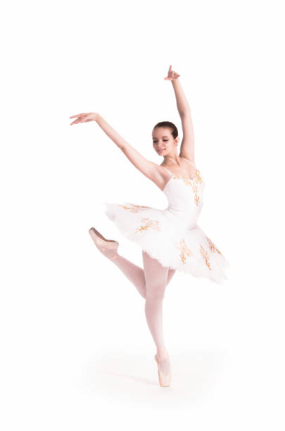 istock Ballerina in white tutu. 851135088