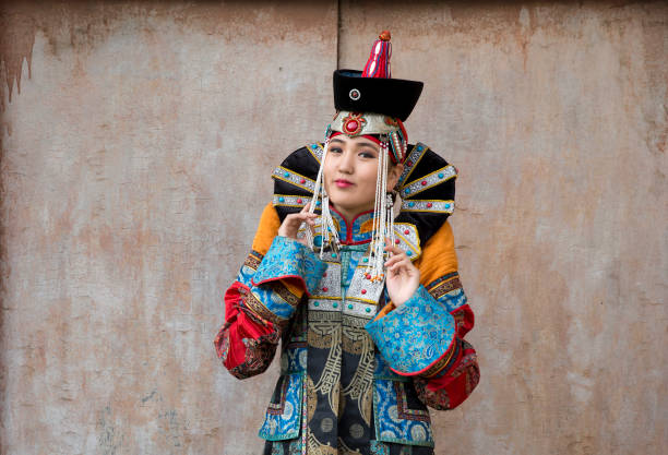 istock mongolian man in traditional outfit 851169586