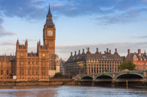 istock Westminster bridge, Big Ben in the morning 851172658