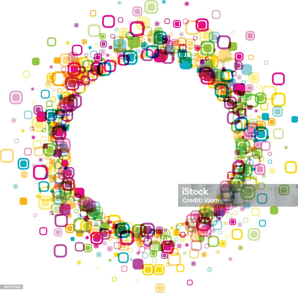 Round Geometry Background Round Background With Geometric Pattern Stock Illustration - Download ...