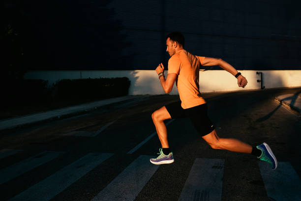 istock Handsome man running in the city. 851177716
