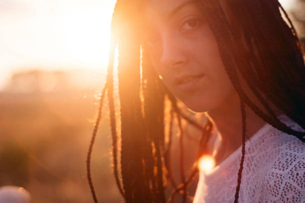 istock Woman in a sunset 851194712