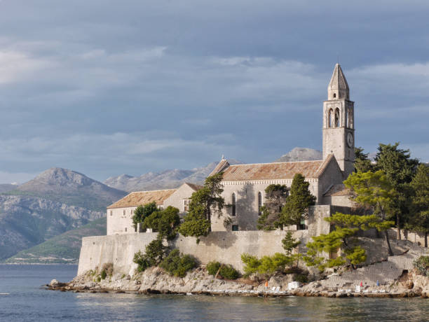 Franciscan monastery on Lopud island off dubrovnik, Croatia