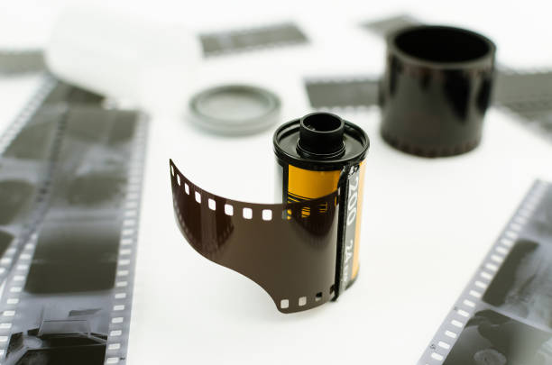 istock The roller 35 mm film, black and white negatives 851228814