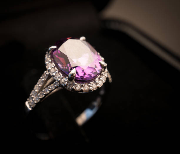 istock Diamond or Jewel ring on shine table 851229106