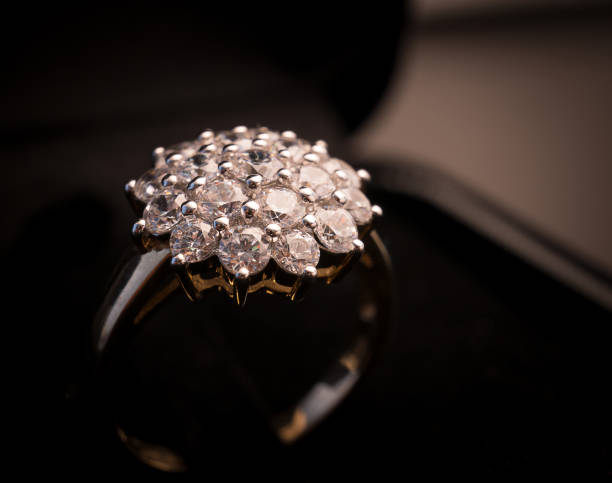 istock Diamond or Jewel ring on shine table 851229132