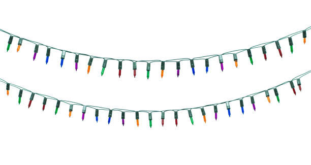 istock String of christmas lights isolated on white background With clipping path 851248906