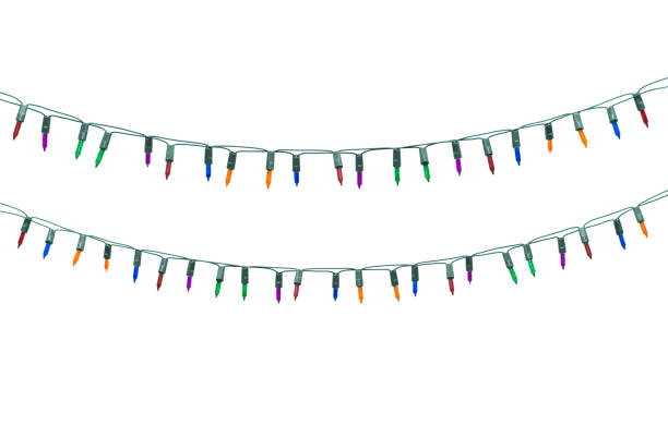 istock String of christmas lights isolated on white background With clipping path 851249278