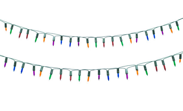 istock String of christmas lights isolated on white background With clipping path 851249330