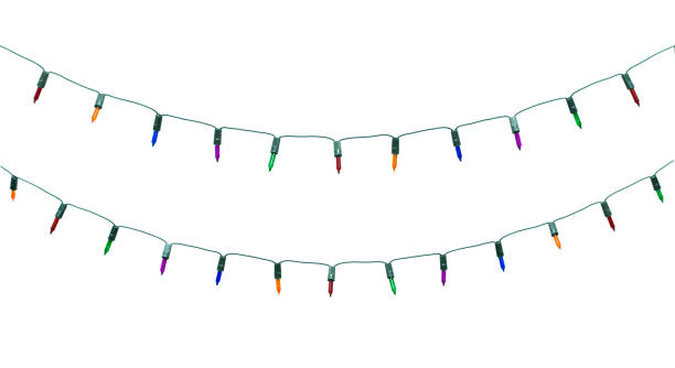 istock String of christmas lights isolated on white background With clipping path 851251774