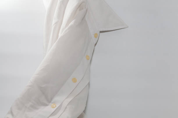 istock stain of the dirty white shirt 851252004